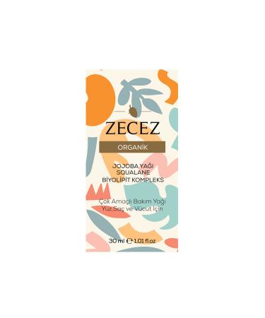 ZECEZ Organic Jojoba Oil Squalane Biolipid Complex 30ml - Buy Online on GoSupps.com