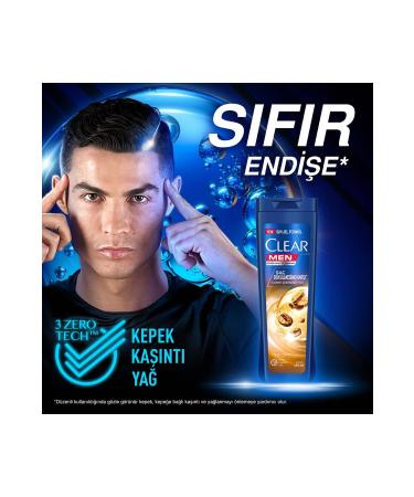 Clear Anti-Dandruff Effective Shampoo Against Hair Loss Coffee Bean Extract 350 ml 3 Pieces - Buy Online on GoSupps.com