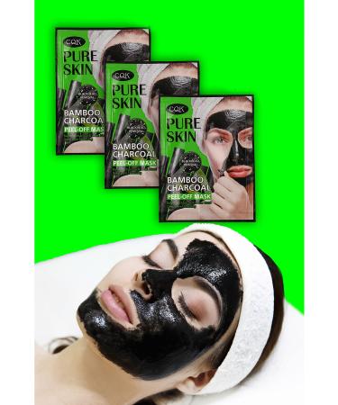 Alright 3 Pieces Blackhead Mask Bamboo Charcoal Cure Spreadable Face Mask Bamboo Charcoal XLM1325