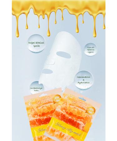 Alright 5 Pieces Honey Moisturizing and Whitening Face Mask Honey Mask XLM96 - Buy Online on GoSupps.com