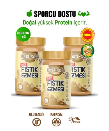 PISTACHIOS 3 Pcs 0 Sugar-Free Peanut Butter