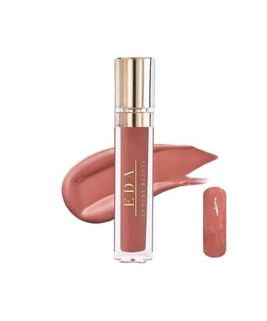 EDA LUXURY BEAUTY Nude Glam Nude Pink Lip Gloss Lipstick Luxury Shiny Voluminous Lipstick Diamond Shine Lip Gloss