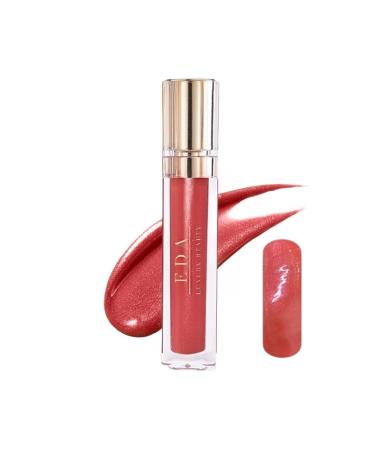 EDA LUXURY BEAUTY Love Dose Peach Pink Glitter Lip Gloss Lipstick Luxury Shiny Lipstick Diamond Lip Gloss