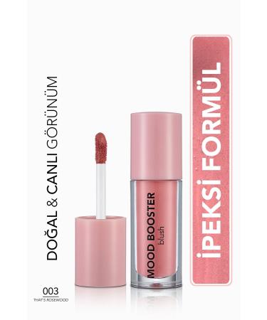 Flormar Intense Pigment Liquid Blush (DRY ROSE) - Mood Booster Lbl. - 003 Thats Rosewood - 8682536043724