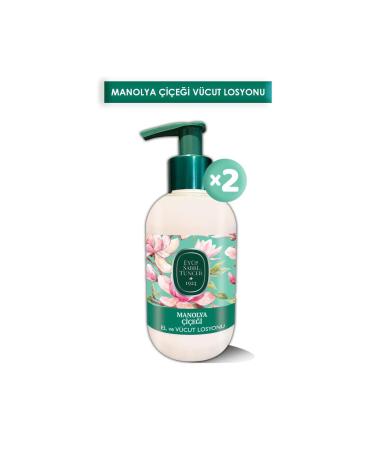 Ey p Sabri Tuncer Magnolia Flower Hand and Body Lotion 280 ml X 2