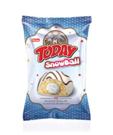 Elvan Today Snowball Milk Cake 35 Gr. 24 Pieces (1 BOX) - Buy Online on GoSupps.com