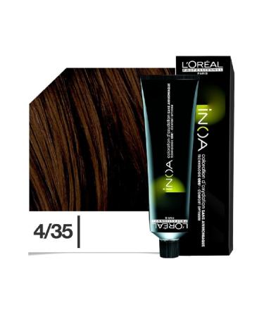  NOA Inoa Oil Fortified Antioxidant Hair Dye 4.35 Golden Mahogany Brown 60 gr. ECBeauty.X83 - Buy Online on GoSupps.com