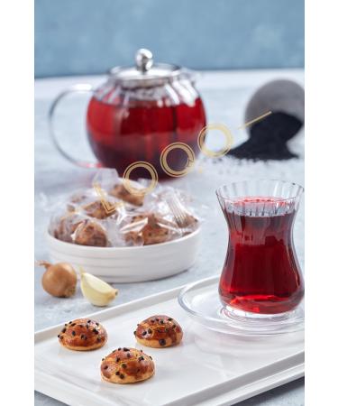 LOQO Mediterranean Flavored Black Cumin Covered Mini Cookies 1 Kg (Individually Packaged) 1066