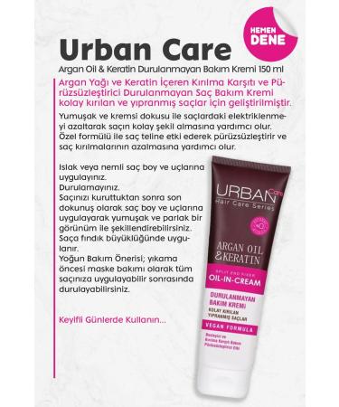 Urban Care Argan Oil & Keratin Leave-In Conditioner 150 ml - Buy Online on GoSupps.com