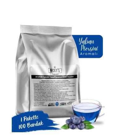 nickys Nicky's Blueberry Flavored Hot Drink Powder 450 Gr