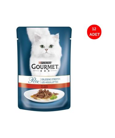 Gourmet Perle Grilled Steak Cat Wet Food 85 gr 12 Liters