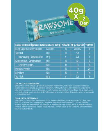 Rawsome High Protein Bar Pack Gluten Free and Vegan 14 Bars - Buy Online on GoSupps.com