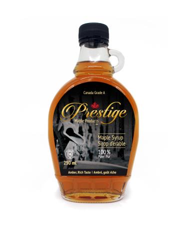 Prestige Maple Prestige Maple Maple Syrup 250 ml (330 gr) Highest Quality - Amber Canada Grade A Maple Syrup