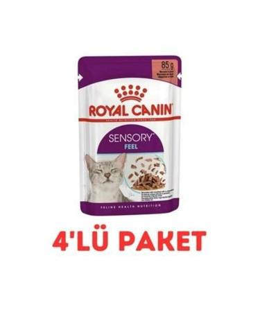 Royal Canin Sensory Feel Pouch Wet Cat Food 85 Gr 4-Pack