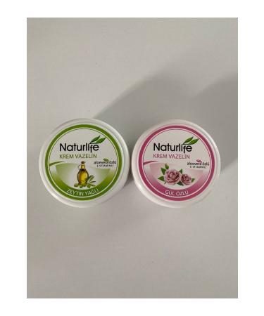 Naturlife NATURLIFE VASELINE ROSE - OLIVE OIL CREAM 125 ML 2 PIECE