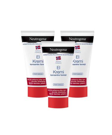 Neutrogena Norwegian Formula Hand Cream Unscented 75 ml 3 Pieces