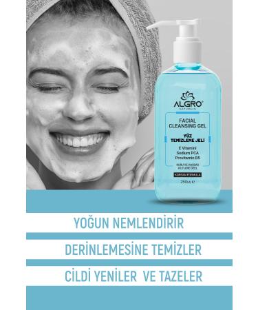 Algro Facial Cleansing Gel Deep Cleansing for Dry Sensitive Skin Vitamin E Sodium Pca Panthenol 2 pieces - Buy Online on GoSupps.com