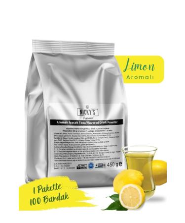nickys Nicky's Lemon Flavored Hot Drink Powder 450 Gr