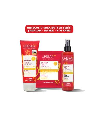 Urban Care Hibiscus & Shea Butter Shampoo Liquid Cream and Mask