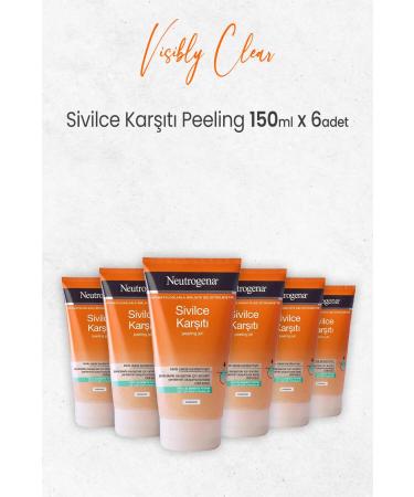 Neutrogena Visibly Clear Anti-Acne Peeling 150 ml X 6 Pieces
