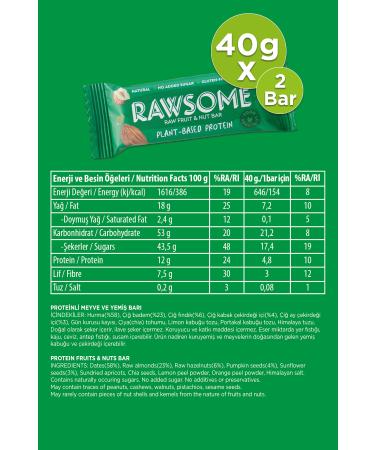 Rawsome High Protein Bar Pack Gluten Free and Vegan 14 Bars - Buy Online on GoSupps.com