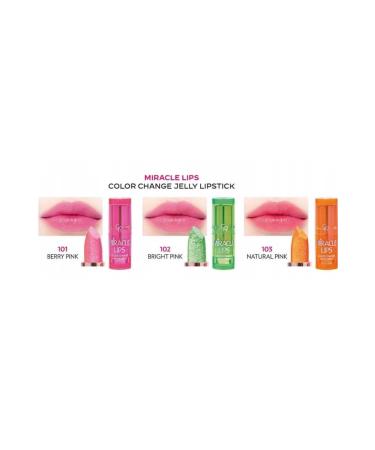 Golden Rose GR Miracle Lips Color Change Jelly Lipstick No:103 Natural Pink - Buy Online on GoSupps.com
