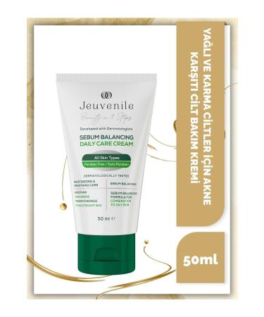 Jeuvenile Anti-Acne Cream - Sebum Balancer (Salicylic Acid Niacinamide Panthenol) for Combination-Oily Skin
