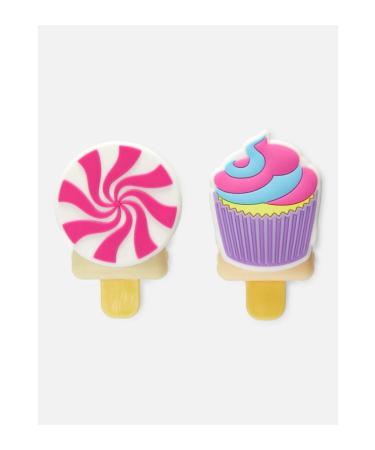 QUEEN ACCESSORIES Imported luxury 2-piece lidded candy lollipop cupcake lip cream moisturizer lipstick set - Buy Online on GoSupps.com