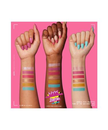 NYX Professional Makeup Barbie Mini Eyeshadow and Face Palette Turn Up the Ken-Energy + Mini Butter Gloss Lip Gloss - Buy Online on GoSupps.com