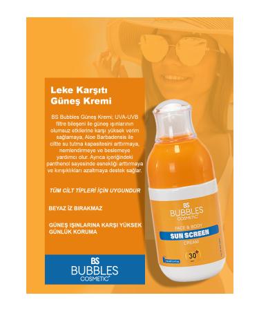 bs bubbles cosmetic Anti-Stain Makeup Base Face and Body Sunscreen Cream 30spf 100ml - Buy Online on GoSupps.com