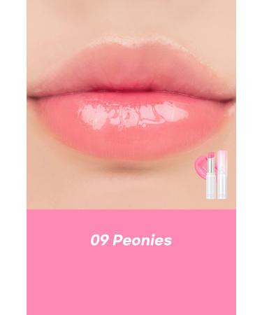 Romand Glasting Melting Balm Shiny Color-Giving Lip Balm 09 Peonies