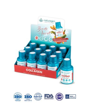 Naturagen Collagen Pineapple Flavored Liquid Collagen Shot 60 ml - 12 Bottles