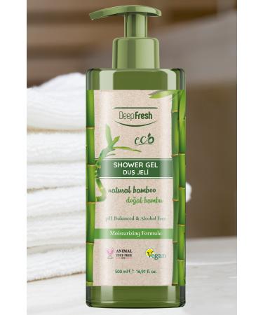 Deep Fresh Eco Series Natural Bamboo Shower Gel 500 ml - Buy Online on GoSupps.com