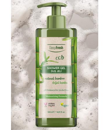 Deep Fresh Eco Series Natural Bamboo Shower Gel 500 ml - Buy Online on GoSupps.com