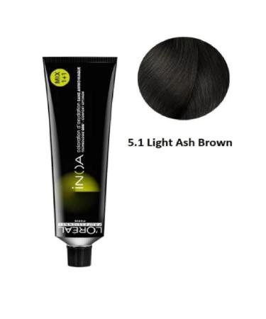 INOA Inoa Oil Strengthened Hair Dye 5.1 Light Chestnut Ash 60 gr. ECBeauty.X123 - Buy Online on GoSupps.com