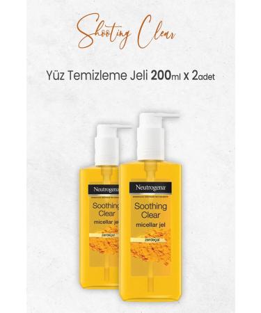 Neutrogena Soothing Clear Facial Cleansing Gel 200ml X 2 Pieces