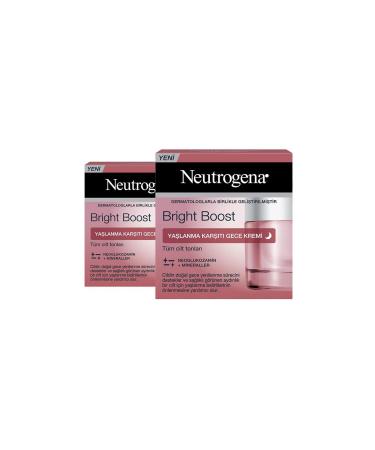 Neutrogena Bright Boost Anti-Aging Night Cream 50 ml X 2
