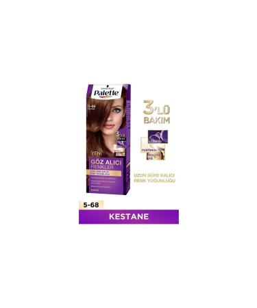 Eye-Catching Colors in Palette 5-68 Chestnut Hair Dye