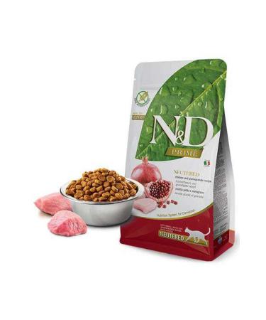 N & D Prime Chicken and Pomegranate Grain-Free Sterilized Cat Food 1.5 Kg