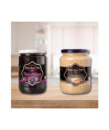 Abdurrahman Tatl c Tahini 700 gr & Grape Molasses 800 gr - Buy Online on GoSupps.com