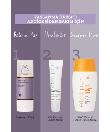 Etat Pur Pure Active Resveratrol Anti-Wrinkle Pure Concentrate Skin Care Serum 15 ml - Buy Online on GoSupps.com