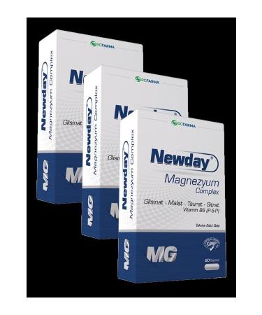 Rcfarma Newday Magnesium Complex 60 Capsules x3