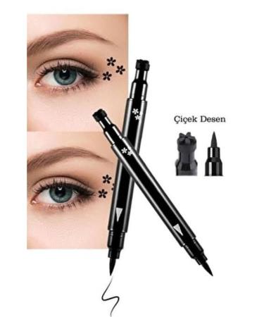 hbtasarim Double Sided Floral Patterned Pencil Eyeliner