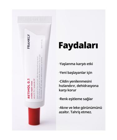 FRANKLY Anti-Wrinkle and Regenerating Retinol Cream with 0.1% Retinol 30 ml - Buy Online on GoSupps.com