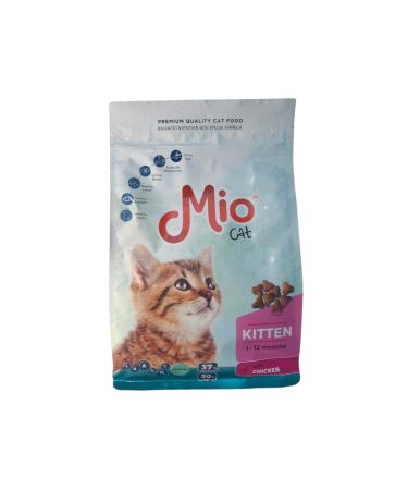 Mio Mio Kitten / Kitten Cat Food with Chicken - 1 Kg Dry Food - Mio 1 Kg Kitten - Chicken (New)