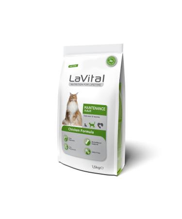 La Vital Chicken Maintenance Premium Adult Cat Food 1.5 kg 2 Pack - Buy Online on GoSupps.com