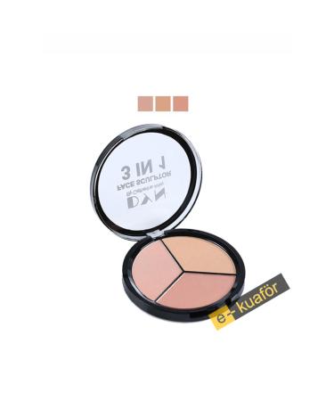DYN CATRINE ARLEY Highlighter-Bronzer and Blush 3-Palette