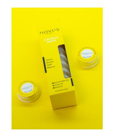 novus exclusive Niacinamide 10% Arbutin 2% Retinal 1% Glow Boost Anti-Spot Capsule Face Mask 10 Pieces - Buy Online on GoSupps.com