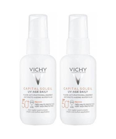 Vichy Capital Soleil UV -Age Daily-Spf 50+ Tinted Cream 40 ml 2-pack