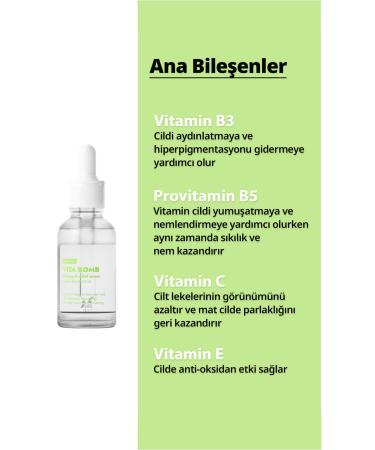 FRANKLY Vitamin B3 B5 C and E Brightening Anti-Spot Repairing Vita Bomb Serum 30ml - Buy Online on GoSupps.com